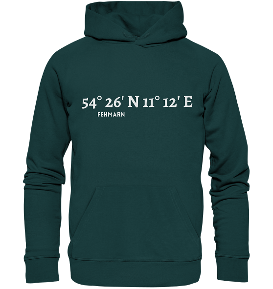 Fehmarn Hoodie mit Koordinaten - MEERcoordinates