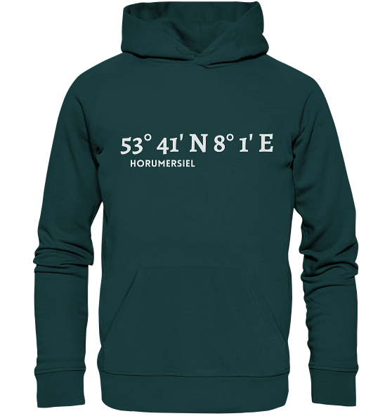 Horumersiel Hoodie mit Koordinaten - Organic Koordinaten Hoodie von MEERcoordinates 