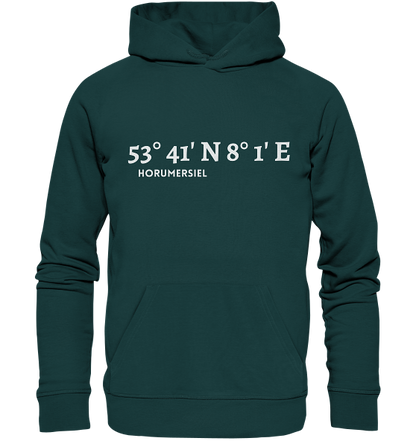 Horumersiel Hoodie mit Koordinaten - Organic Koordinaten Hoodie von MEERcoordinates 