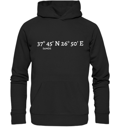 Samos Hoodie mit Koordinaten - Organic Koordinaten Hoodie