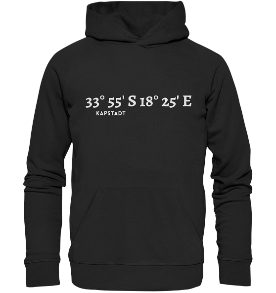 Kapstadt Hoodie mit Koordinaten - Organic Koordinaten Hoodie
