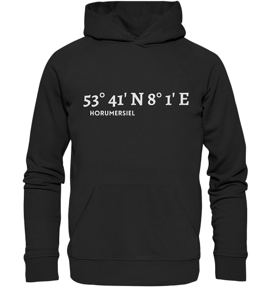 Horumersiel Hoodie mit Koordinaten - Organic Koordinaten Hoodie