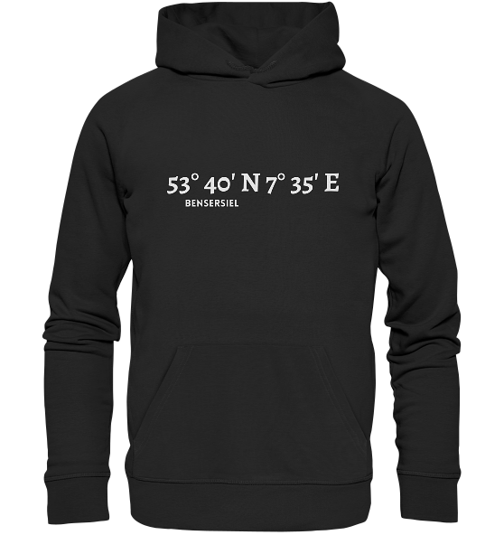 Bensersiel Hoodie mit Koordinaten