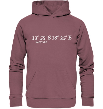 Kapstadt Hoodie mit Koordinaten - Organic Koordinaten Hoodie