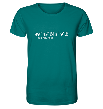 Can Picafort T-Shirt mit Koordinaten - Organic Shirt von MEERcoordinates 