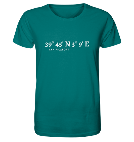 Can Picafort T-Shirt mit Koordinaten - Organic Shirt von MEERcoordinates 
