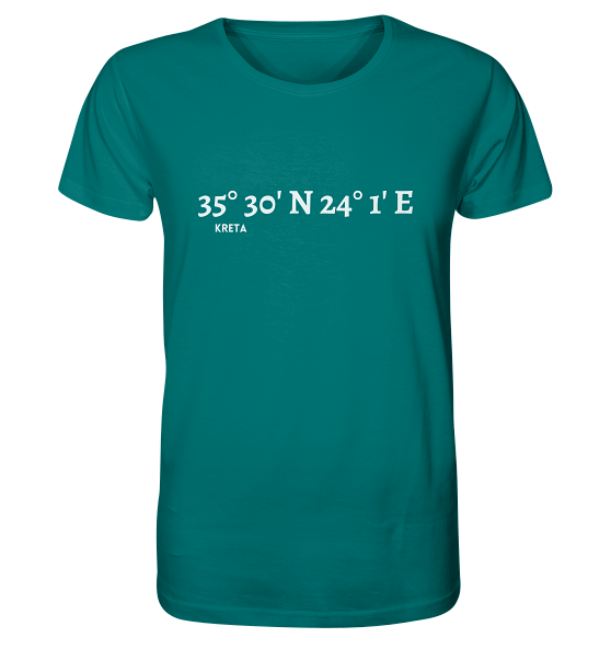 Kreta T-Shirt mit Koordinaten - Meercoordinates