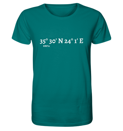 Kreta T-Shirt mit Koordinaten - Meercoordinates