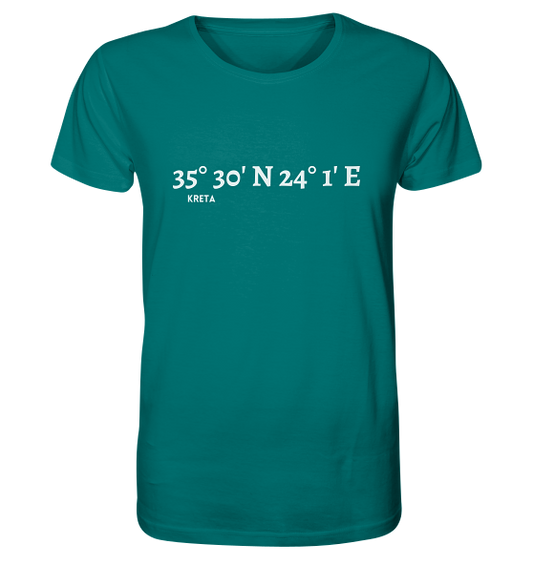 Kreta T-Shirt mit Koordinaten - Meercoordinates