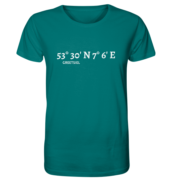 Greetsiel T-Shirt mit Koordinaten - Organic Shirt