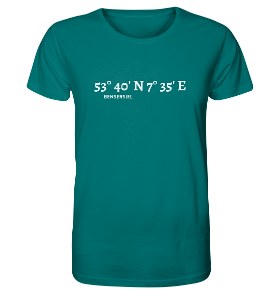 Bensersiel T-Shirt mit Koordinaten - Organic Shirt