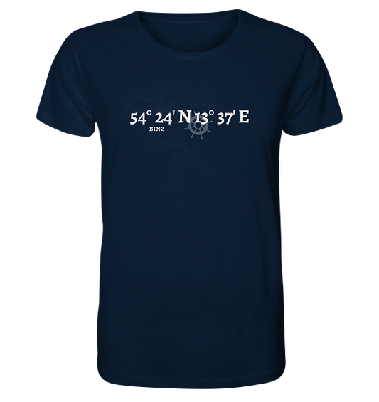 Binz T-Shirt mit Koordinaten - Organic Koordinaten Shirt von Meercoordinates