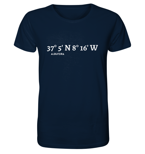 Albufeira T-Shirt mit Koordinaten - Organic Shirt