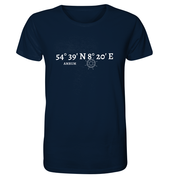 Amrum T-Shirt mit Koordinaten - Organic Koordinaten Shirt