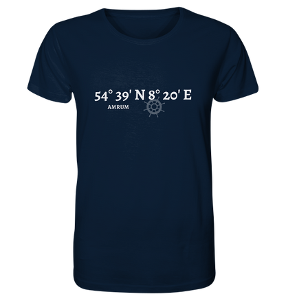 Amrum T-Shirt mit Koordinaten - Organic Koordinaten Shirt