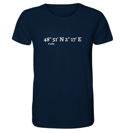 Paris T-Shirt mit Koordinaten - Organic Koordinaten Shirt