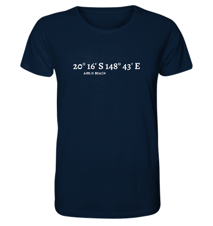 Airlie Beach T-Shirt mit Koordinaten