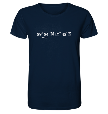 Oslo T-Shirt mit Koordinaten - Organic Shirt