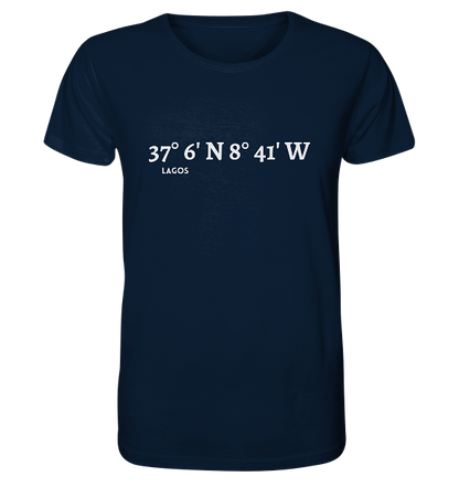 Lagos T-Shirt mit Koordinaten - Organic Shirt