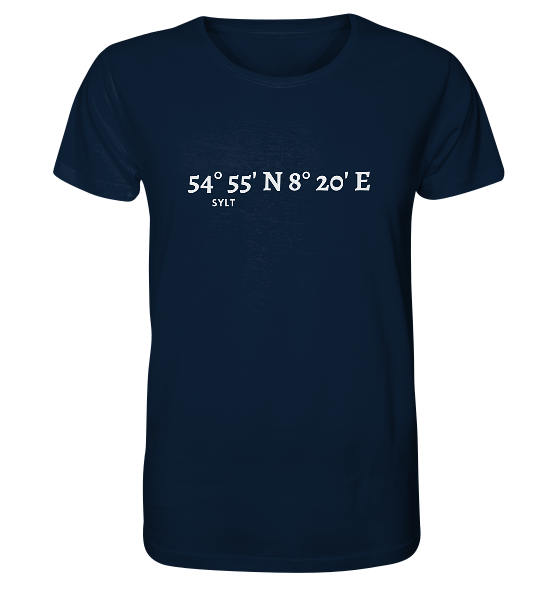 Sylt Koordinaten - Organic Shirt