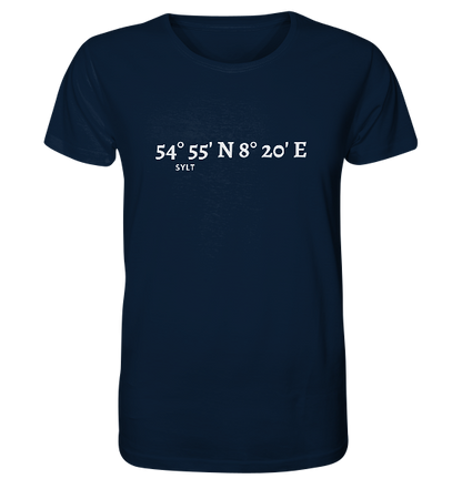 Sylt Koordinaten - Organic Shirt