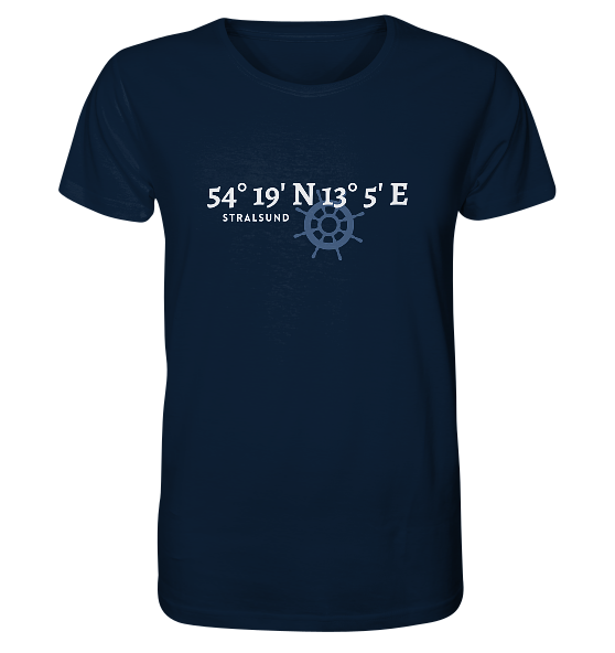 Stralsund Koordinaten - Organic Shirt