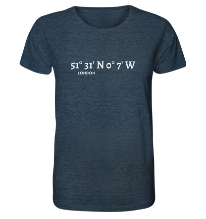 London T-Shirt mit Koordinaten