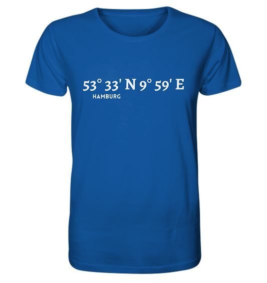 Hamburg T-Shirt mit Koordinaten - Organic Shirt - MEERcoordinates