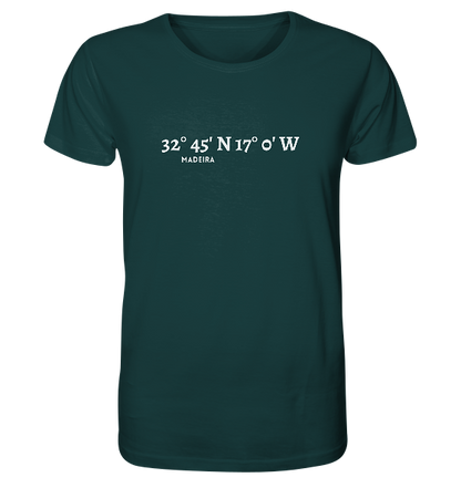 Madeira T-Shirt mit Koordinaten - Organic Koordinaten Shirt