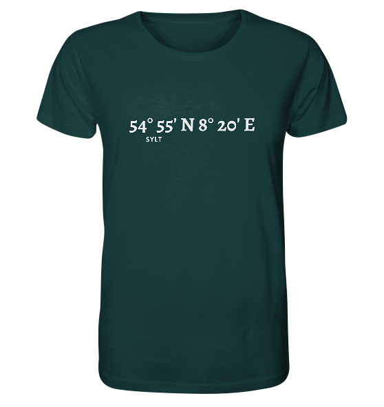 Sylt Koordinaten - Organic Shirt