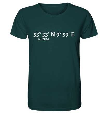 Hamburg Koordinaten - Organic Shirt - MEERcoordinates
