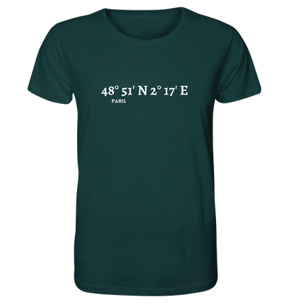 Paris T-Shirt mit Koordinaten - Organic Koordinaten Shirt