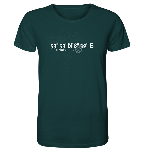 Duhnen T-Shirt mit Koordinaten - Organic Koordinaten Shirt