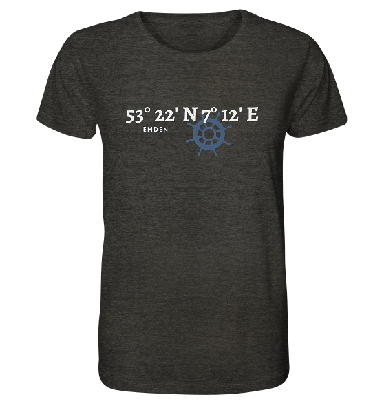 Emden Koordinaten - Organic Shirt