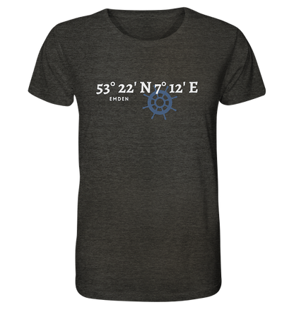 Emden Koordinaten - Organic Shirt