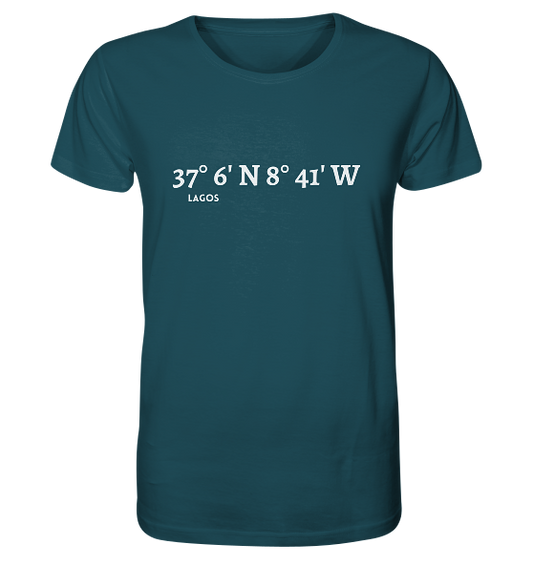 Lagos Koordinaten T-Shirt von Meercoordinates