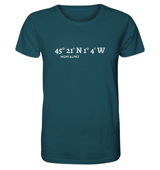 Montalivet T-Shirt mit Koordinaten - Meercoordinates