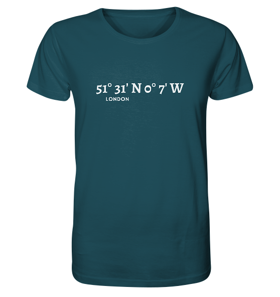 London T-Shirt mit Koordinaten - Meercoordinates