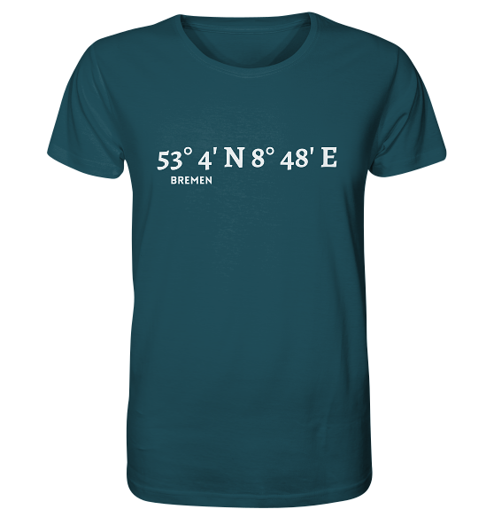 Bremen T-Shirt mit Koordinaten - MEERcoordinates