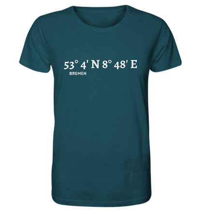 Bremen T-Shirt mit Koordinaten - MEERcoordinates