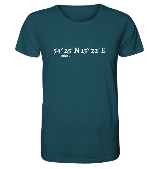 Rügen Koordinaten - Organic Shirt - MEERcoordinates