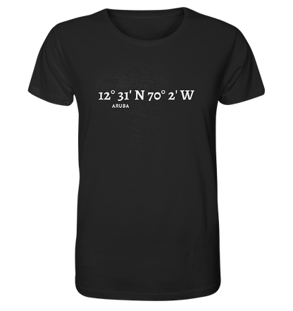 Aruba T-Shirt mit Koordinaten - Organic Shirt
