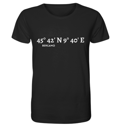 Bergamo Koordinaten - Organic Shirt - MEERcoordinates