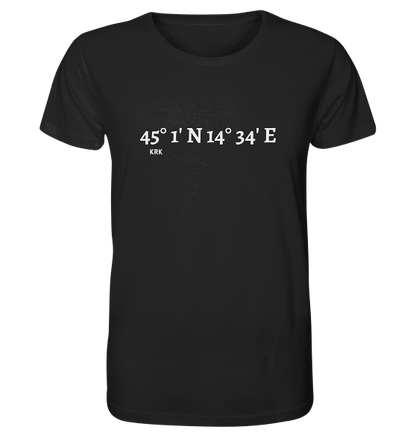 Krk Koordinaten - Organic Shirt