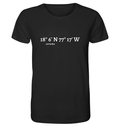 Jamaika Koordinaten - Organic Shirt