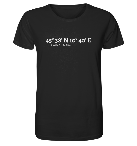 Gardasee T-Shirt mit Koordinaten