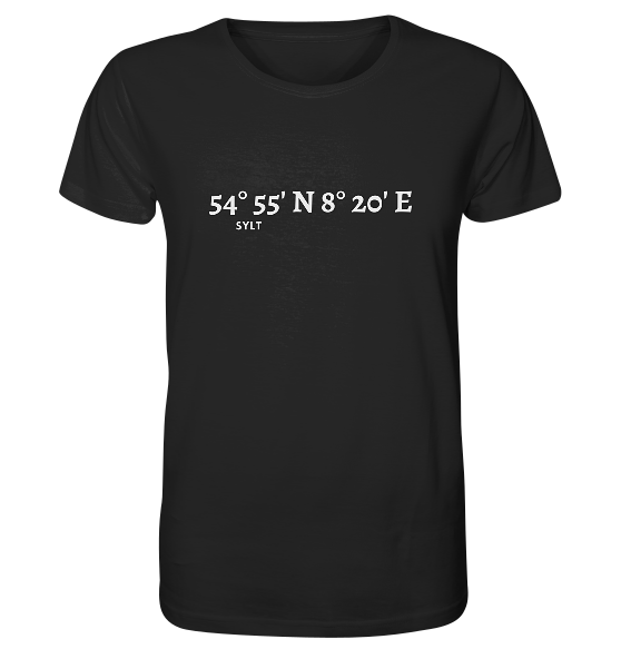 Sylt Koordinaten - Organic Shirt