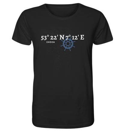 Emden Koordinaten - Organic Shirt