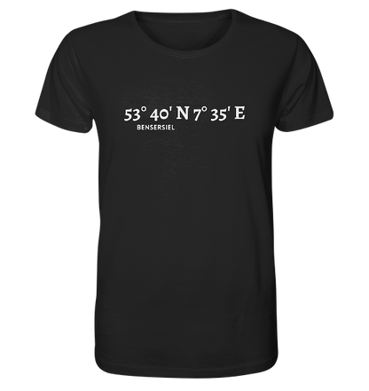 Bensersiel T-Shirt mit Koordinaten - Organic Shirt