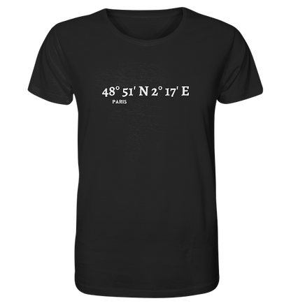 Paris T-Shirt mit Koordinaten - Organic Koordinaten Shirt
